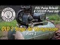 OLD 2 Stage Air Compressor ~ Pump Rebuild/Custom Paint ~ RESTORATION Part 3 ~ Is that a Tiger Shark?