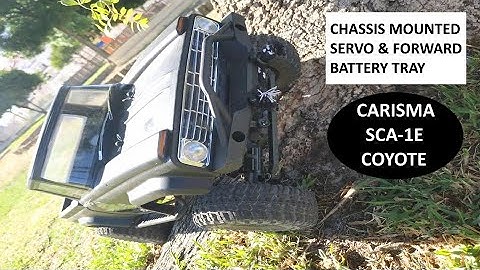 Carisma SCA-1E Coyote - Chassis Mounted Servo & Forward Battery Tray (Audio em Português) #Sca1e