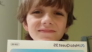 Unboxing the meta quest 3s and trying it!! #quest users #fyp #foryoupage
