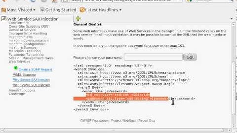 Web Service SAX Injection