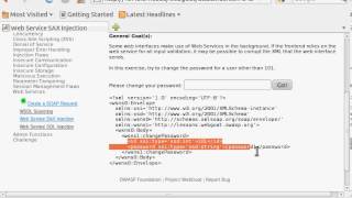 Web Service SAX Injection