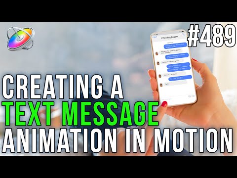 MBS 489: Creating a Text Message Animation in Motion