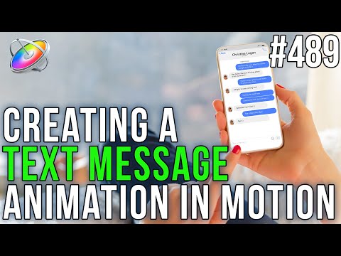 Creating a Text Message Animation in Motion 1 MBS 489: Creating a Text Message Animation in Motion