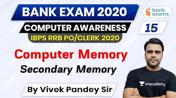11:00 AM - IBPS RRB PO/Clerk 2020 | Computer Awareness by Pandey Sir | Secondary Memory of Computer