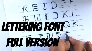 Upper case Lettering Font | Easy Step by step guide | Font - 2