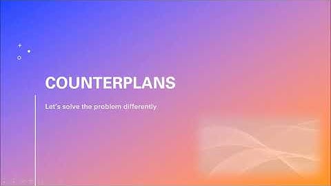 Counterplan   Basics