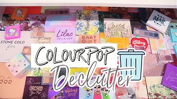 50+COLOURPOP EYESHADOW PALETTE DECLUTTER & COLLECTION 2021