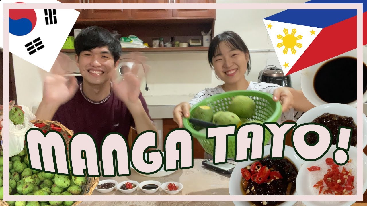 ENG SUB) TARA! MANGA TAYO! | KOREAN TRIES GREEN MANGO | HANA CHO