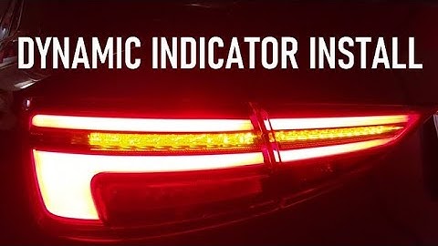 8V to 8V.5 AUDI A3/S3/RS3 Dynamic taillight install