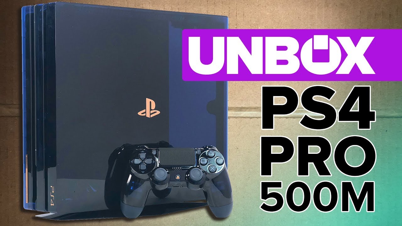 PS4 Pro 500M Edition unboxing - YouTube
