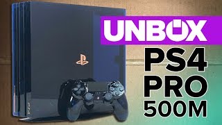 500 Million Limited Edition PS4 Pro detailed in close-up unboxing