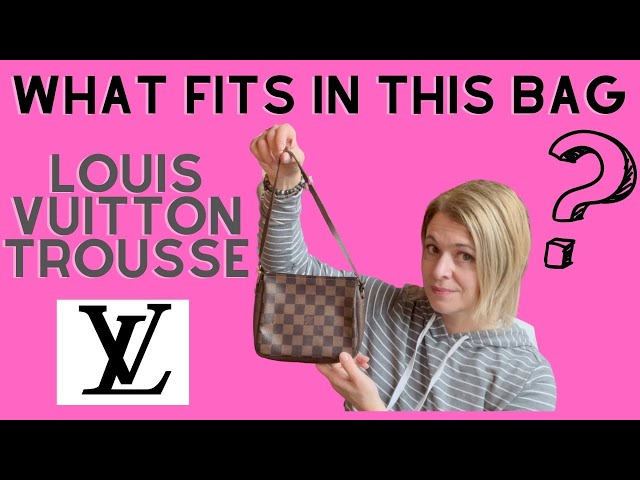 Kharyzma: What Fits In My Bag Louis Vuitton DAMIER EBENE Trousse POCHETTE  Accessories #WIMB 