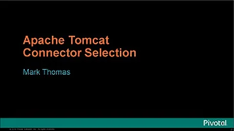 Apache Tomcat Connector Selection