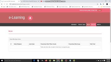 aplikasi e-learning berbasis web php dan mysql