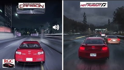 Need for Speed Carbon vs Need for Speed Hot Pursuit - Mazda RX8 Graphics & Sound Comparison