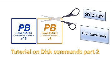 PowerBasic Snippets - Tutorial on the use of the Disk/Directory commands part 2