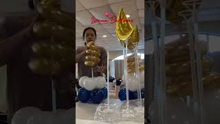 HOW TO MAKE MOON🌙 BALLOON CENTERPIECE | Balloon Decoration Ideas #shorts #balloon #party
