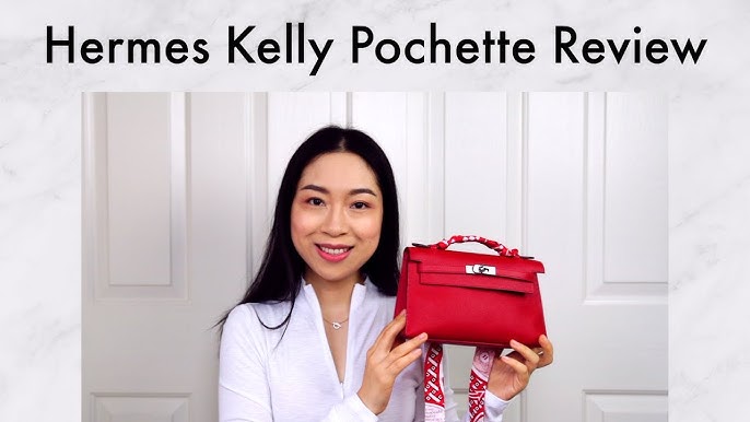 Hermes Kelly Pochette KP vs Mini Kelly! Unboxing & Review - Mauve