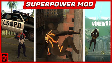 How to Install SUPERPOWER  MOD with Spiderman,Venom in GTA SA | Gameplay