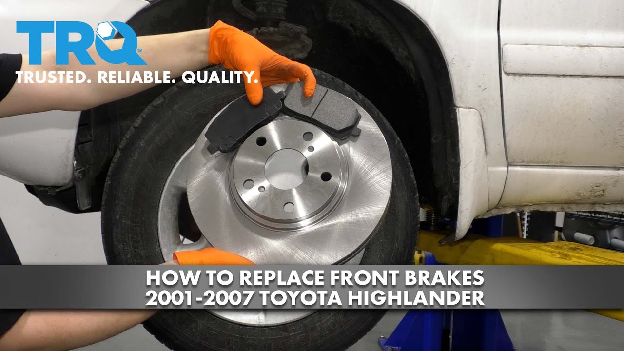 How to Replace Front Brakes 2001-2007 Toyota Highlander - YouTube