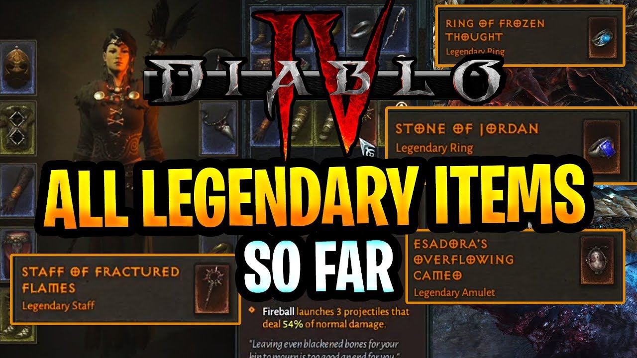 Diablo 4 All Legendary Items so far (Diablo IV Legendaries Explained