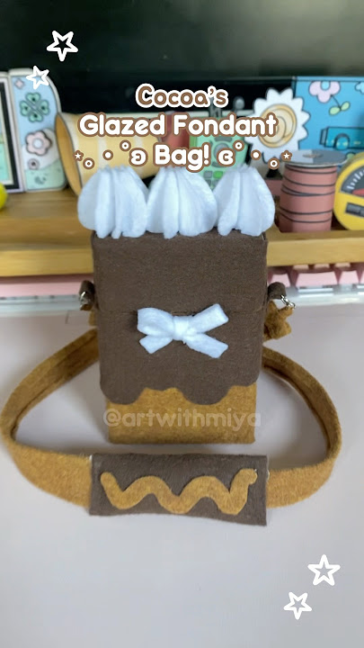 I made Cocoa’s Glazed Fondant Bag! 🍰˚⊹✧ #cocoa #dandysworld #cutediy #craftideas #shorts