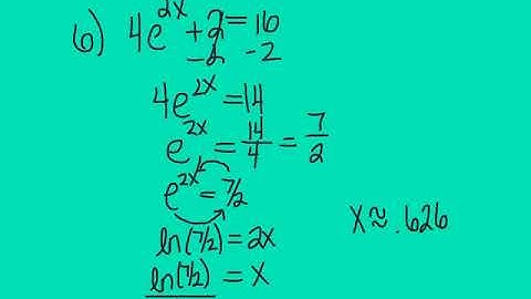 CA Unit 5.5-Solving Exponential & Logarithmic Equations