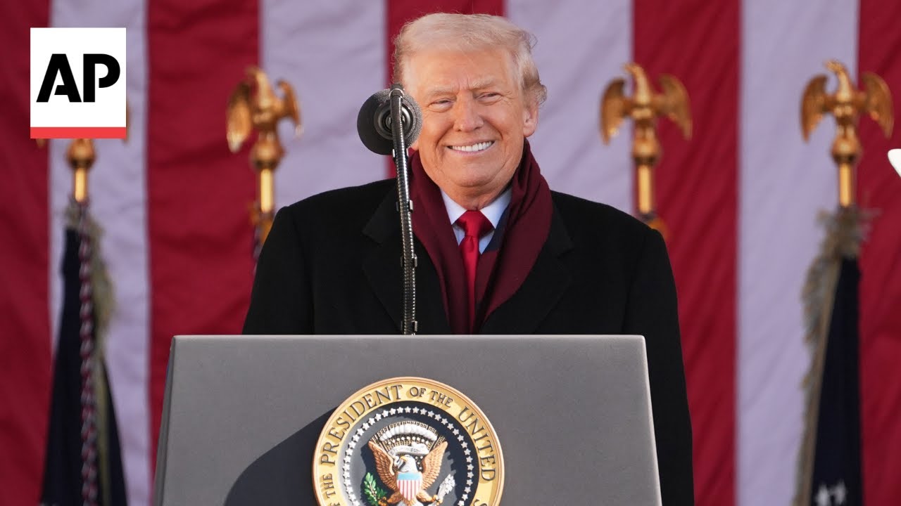 Trump honors veterans during speech at Arlington National Cemetery