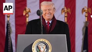 Trump honors veterans during speech at Arlington National Cemetery