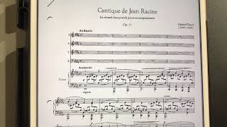 Cantique de Jean Racine- Bass w/ displacements