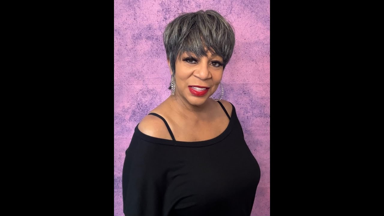 Luvme Hair Salt & Pepper 100% Human Hair Short Pixie cut wig