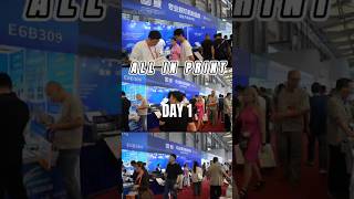 1st Day for All in Print Live Show #Toyocutlabelcutter #digitalprinting #diecuttingmachine