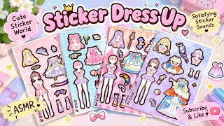 Sticker Dress Up ✨ Satisfying Sticker ASMR | Aesthetic Paper Doll Collection