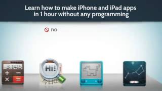 How to Make iPhone and iPad Apps in 1 Hour with NO Programming!