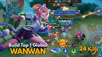 24 Kills !! META Wanwan Crazy Damage - Build Top 1 Global Wanwan ~ MLBB