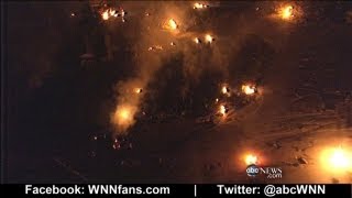 Sandy Aftermath: Gas Fires Still Burning in New Jersey
