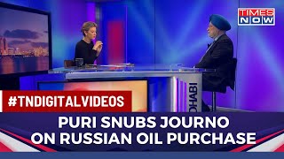 Hardeep Puri Snubs Reporter On Being Asked About Russian Oil Purchase, Defends 'Moral Duty'