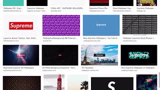 How to get a supreme wallpaper background using safari screenshot 5