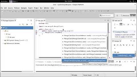 Starting mongodb server and connecting java program to mongodb!!