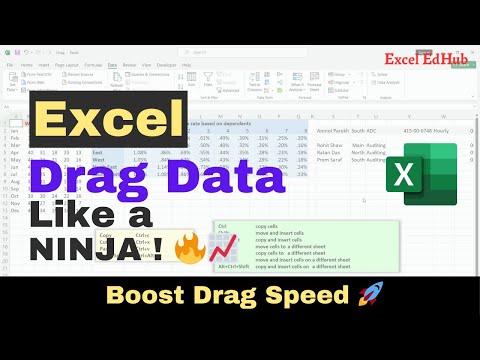 Drag Data Like a Ninja in Excel (Ctrl, Shift, Alt Hacks!)