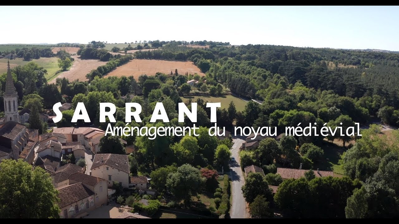 SARRANT - Aménagement du coeur médiéval - YouTube