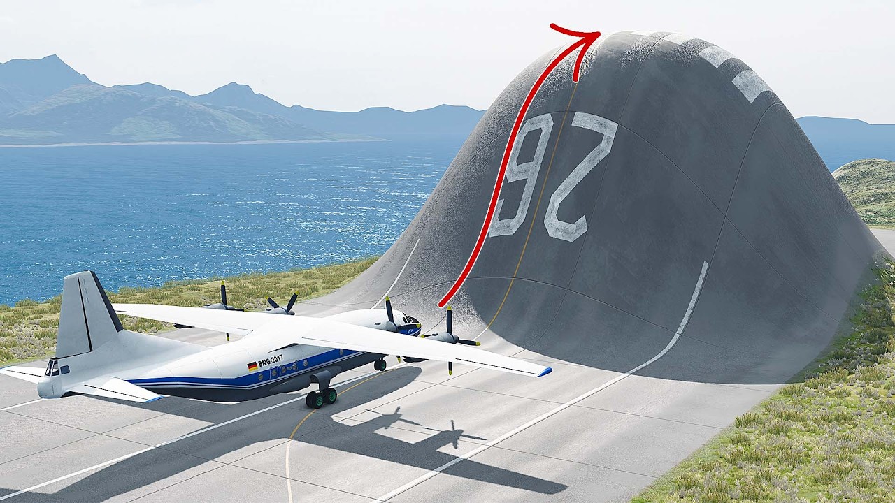 Planes vs Giant Bulge Crash 1 – High Speed Takeoff Fails | BeamNG.drive | BeamNG High Speed