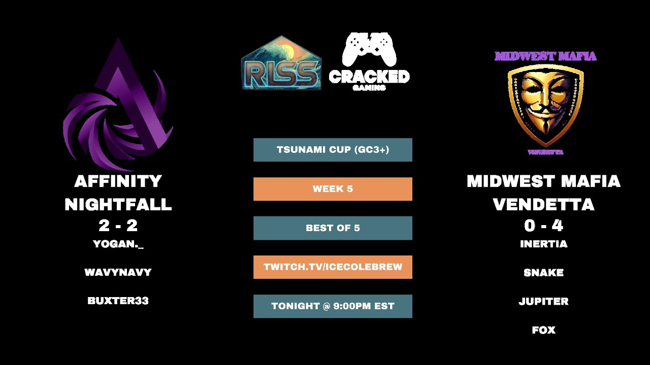 Affinity Nightfall vs Midwest Mafia Vendetta | Tsunami Cup (GC3+)