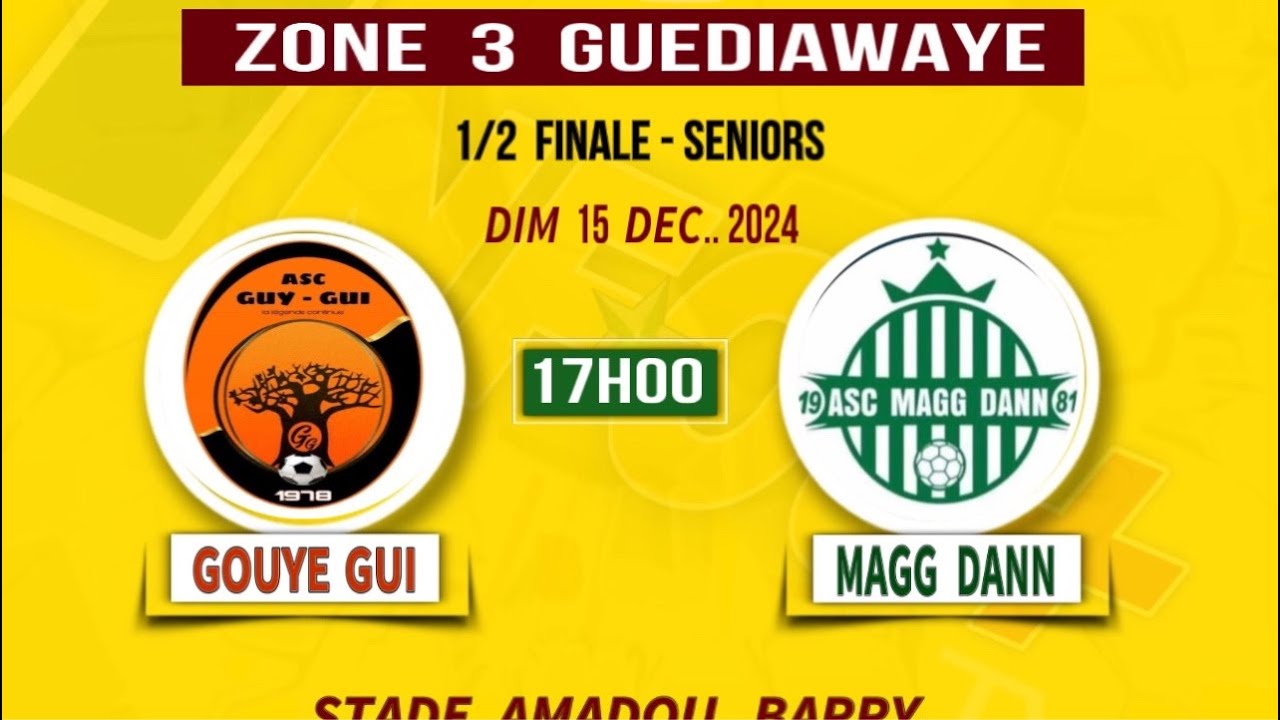 EN DIRECT  NAVETANE GUEDIAWAYE 2024/25  1/ 2 DE  FINALE  |  GOUYE  GUI  VS  MAGG  DANN