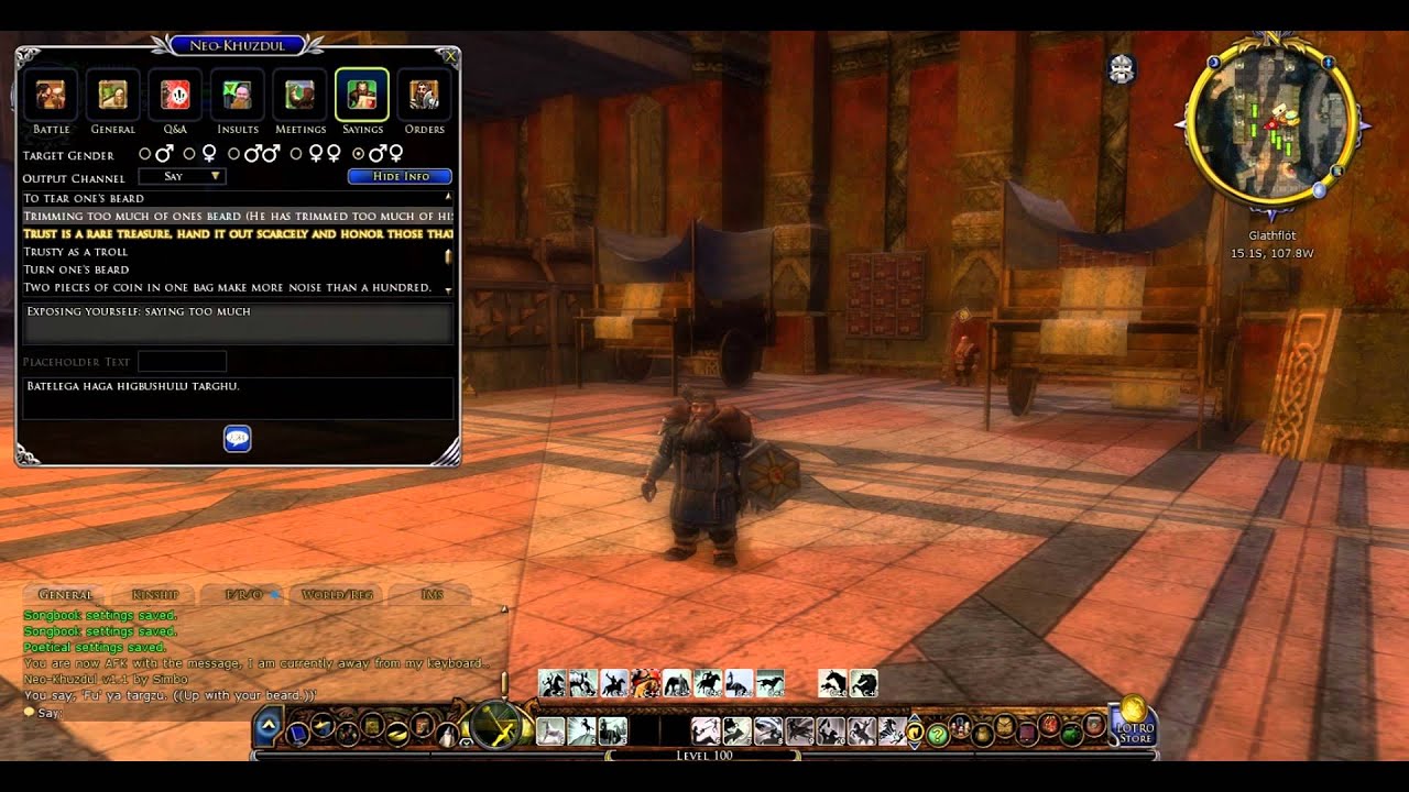 Lotro Plugin for Neo-Khuzdul (Update)