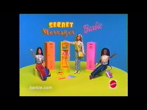 1999/2000 Secret Messages Barbie doll Commercial | Mattel