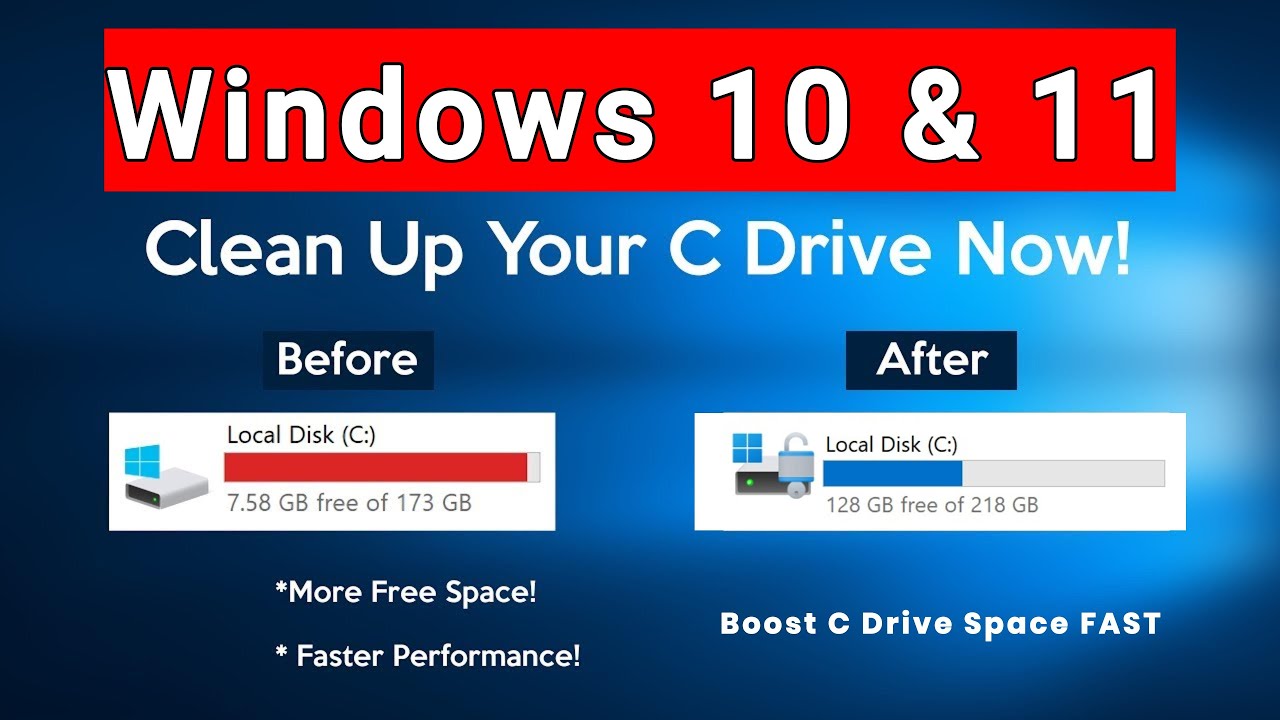 How to Clean Up Your C Drive and Boost Space FAST! | Get More Free ...