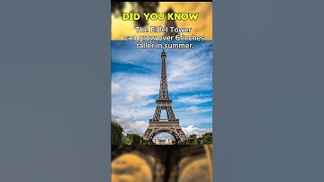 The Eiffel tower grows...! #facts #paris