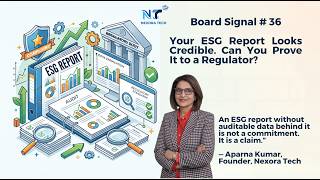 Board Sigal # 36 ESG Is a Data Problem First. Everything Else Comes After.