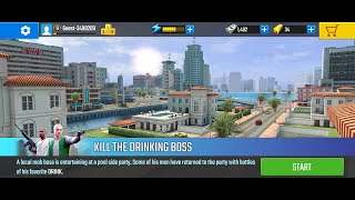 Pure Sniper Gameplay Walkthrough - LEVEL 7 Z2 Miami KILL THE DRINKING BOSS || POOLSIDE PARIAH screenshot 1
